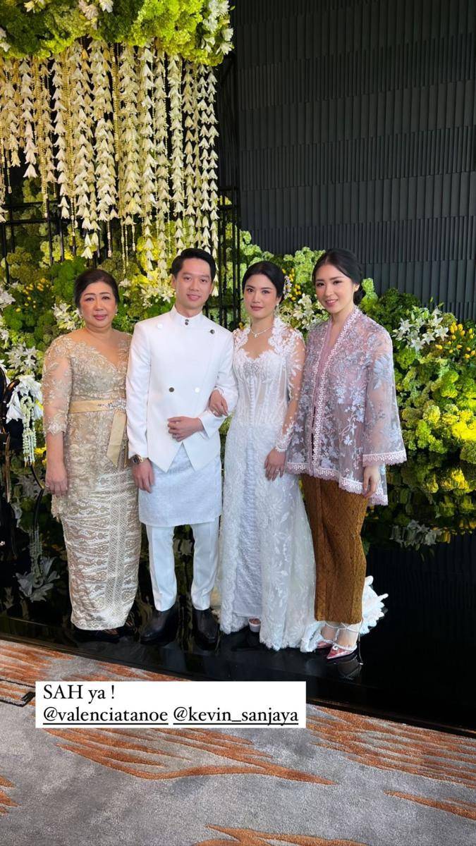 Kevin Sanjaya dan Valencia Tanoe menikah secara hukum (Instagram.com/jeniferpwidjaja)