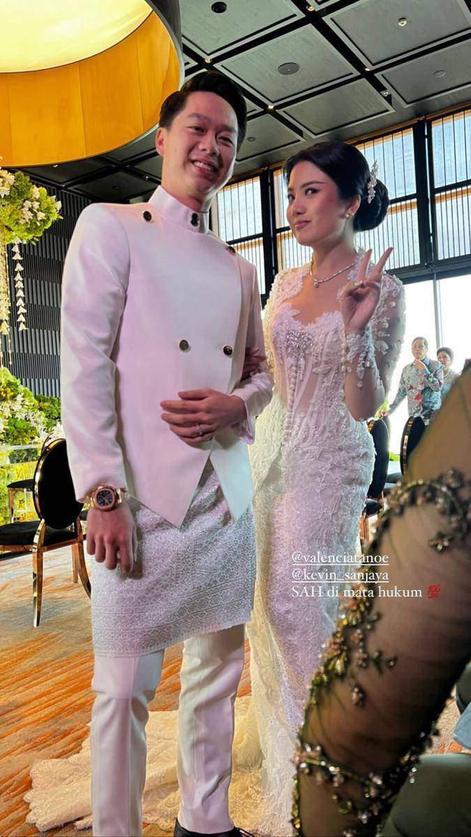 Kevin Sanjaya dan Valencia Tanoe menikah secara hukum (Instagram.com/clarissatanoe)