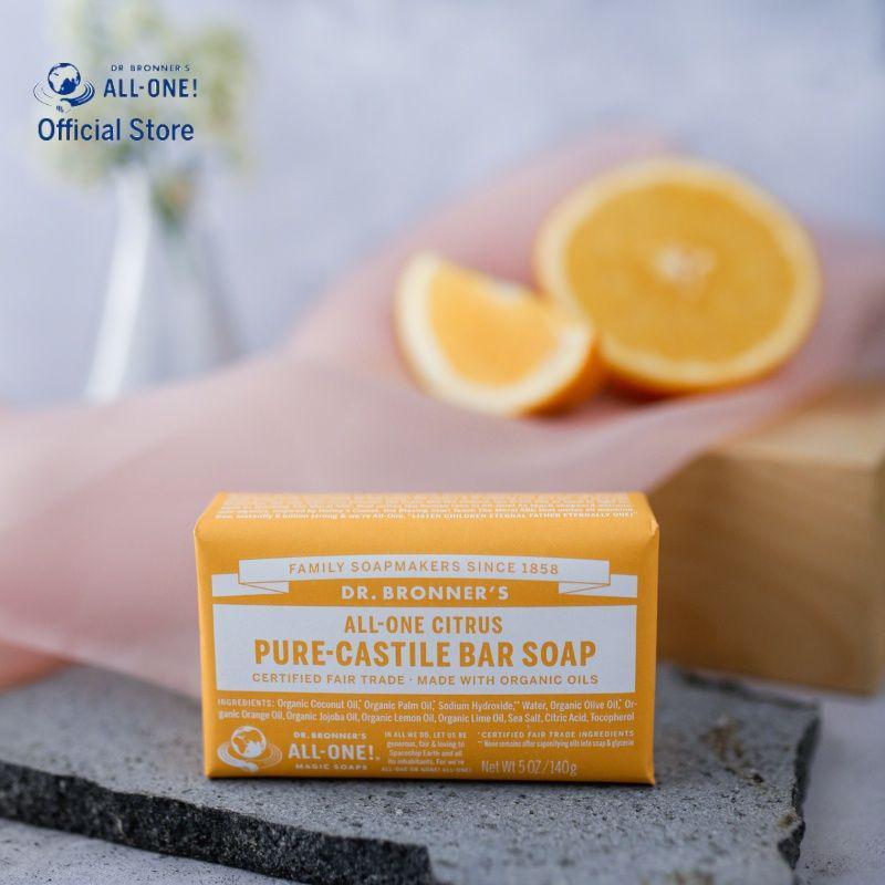 Dr. Bronner's Sabun Batang Organik Citrus Pure Castile (dok. Shopee/dr.bronners)