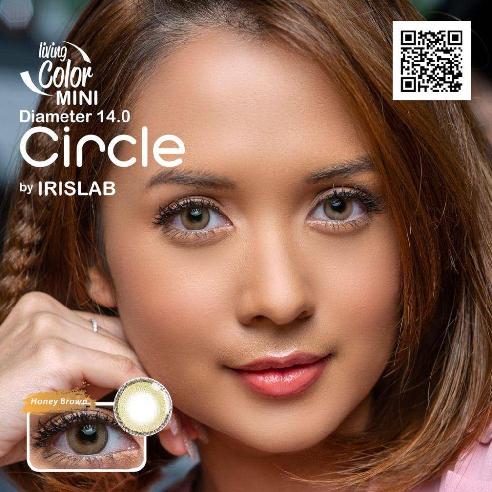 Softlens Mini Circle Honey Brown. (dok. Shopee/lookspoptical_)