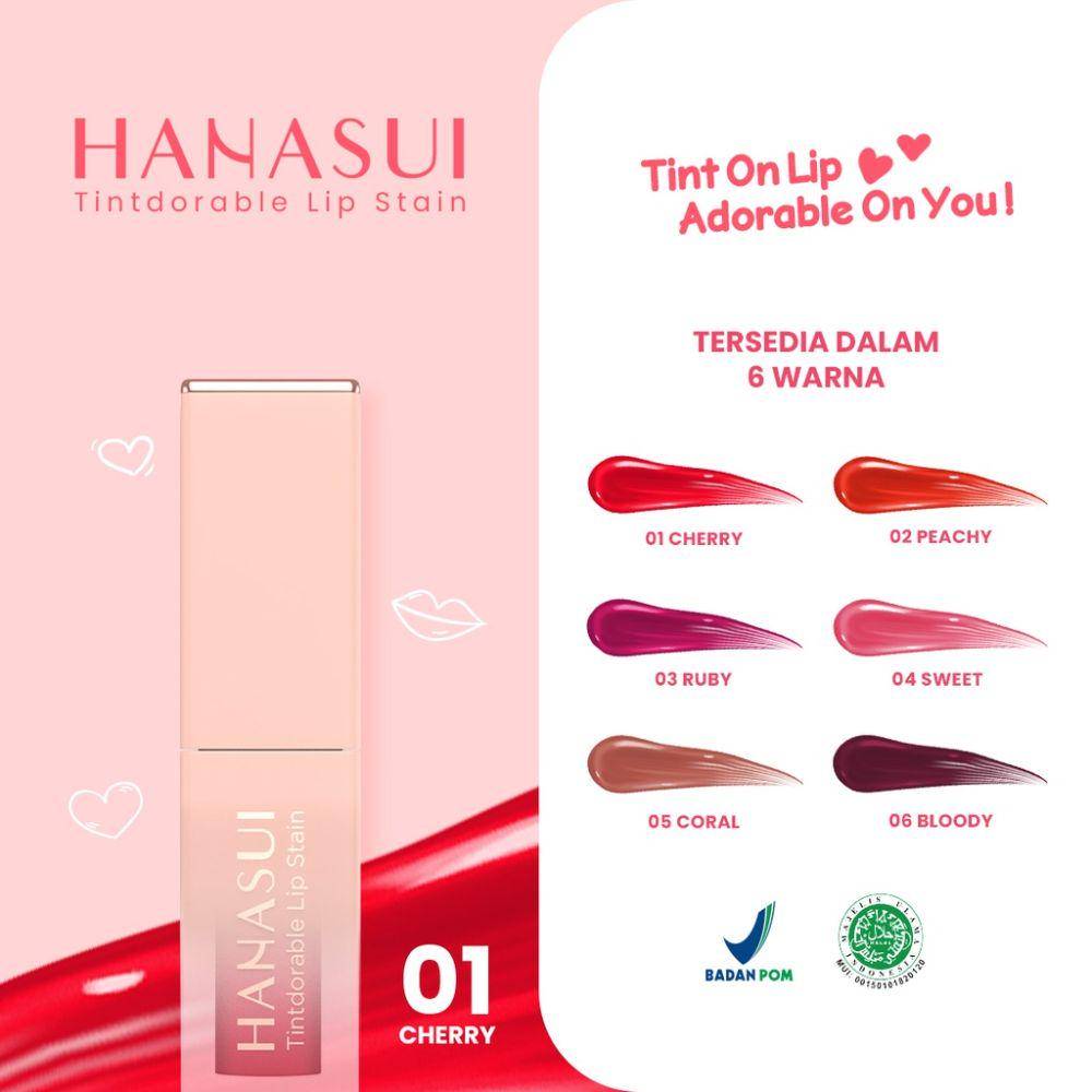 Hanasui Tintdorbale Lip Stain (dok. Shopee/pompurinstore)
