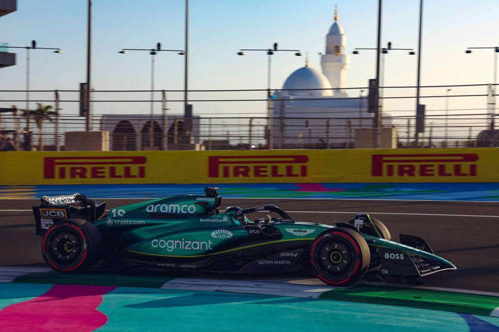 Lance Stroll saat menjalani pekan balap GP Arab Saudi 2023. (twitter.com/AstonMartinF1)