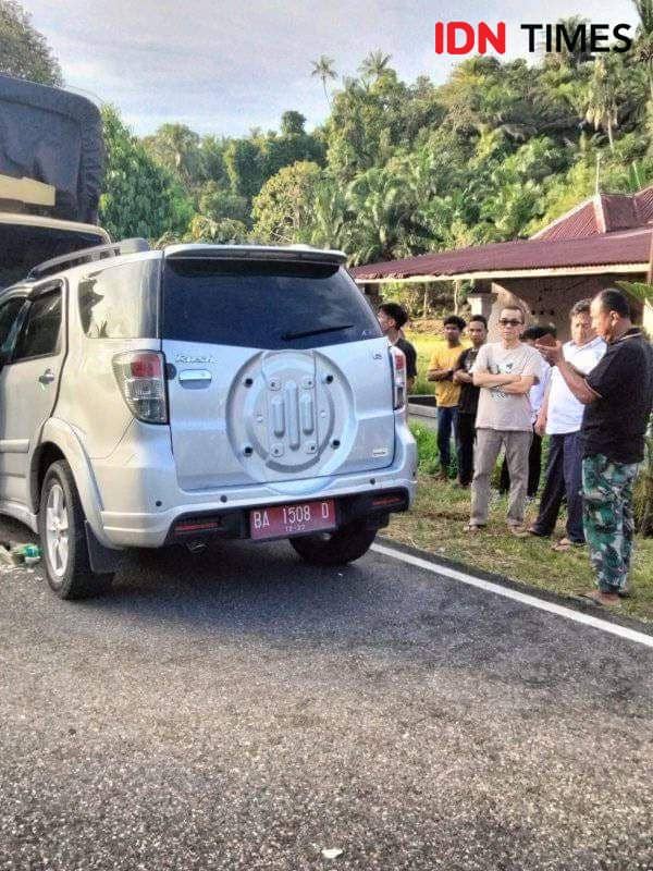 Kondisi kendaraan yang digunakan korban rusak berat. Doc. IDN Times