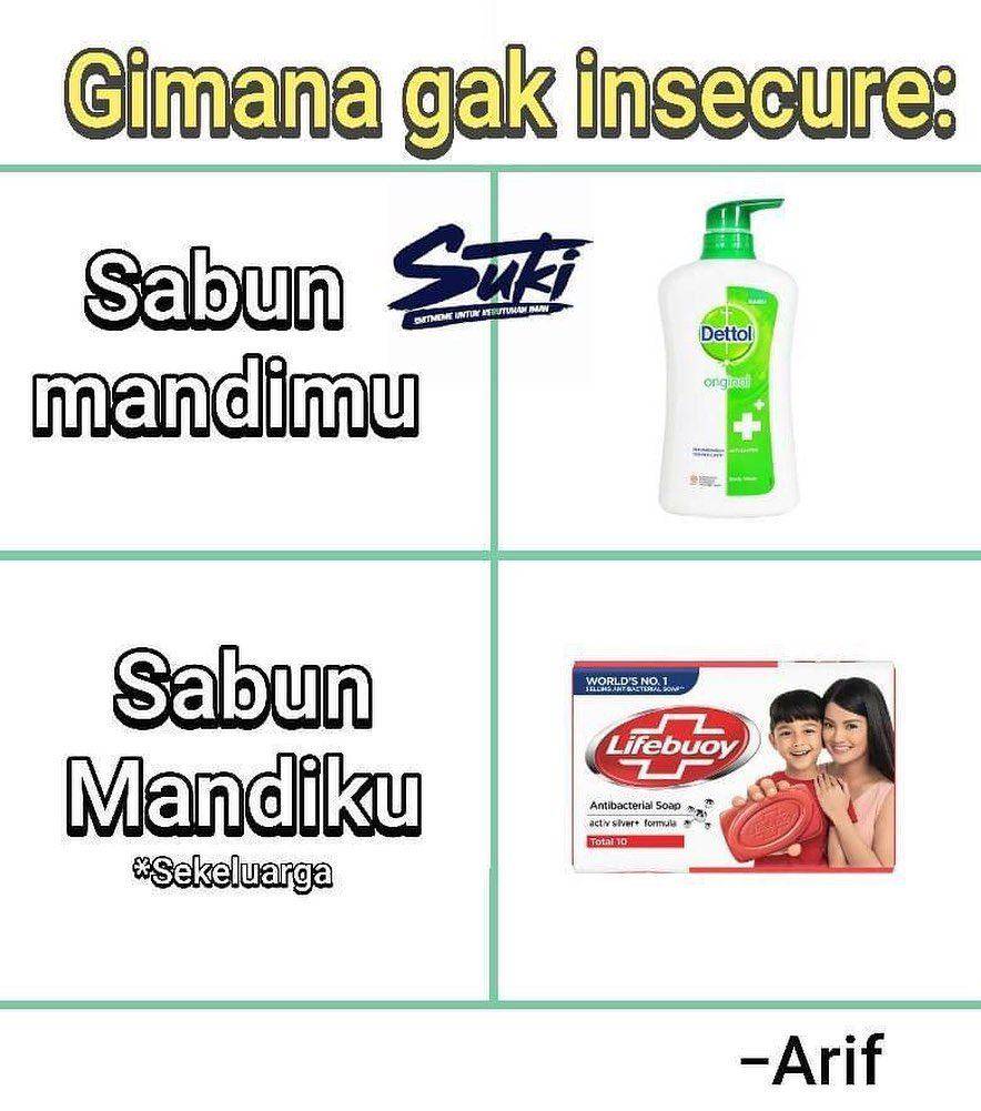 ilustrasi meme insecure sama gebetan kaya (instagram.com/deritasosmed)