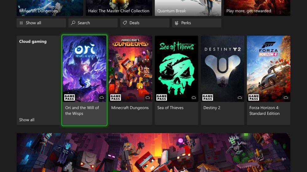 Xbox Cloud Gaming (dok. Xbox)