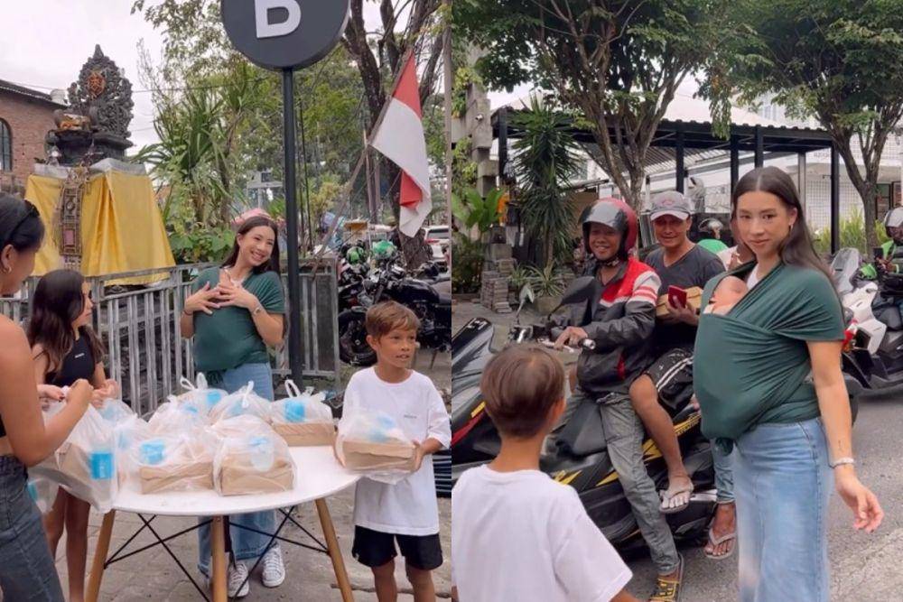 potret Jennifer Bachdim dan 4 anak berbagi makanan (instagram.com/jenniferbachdim)