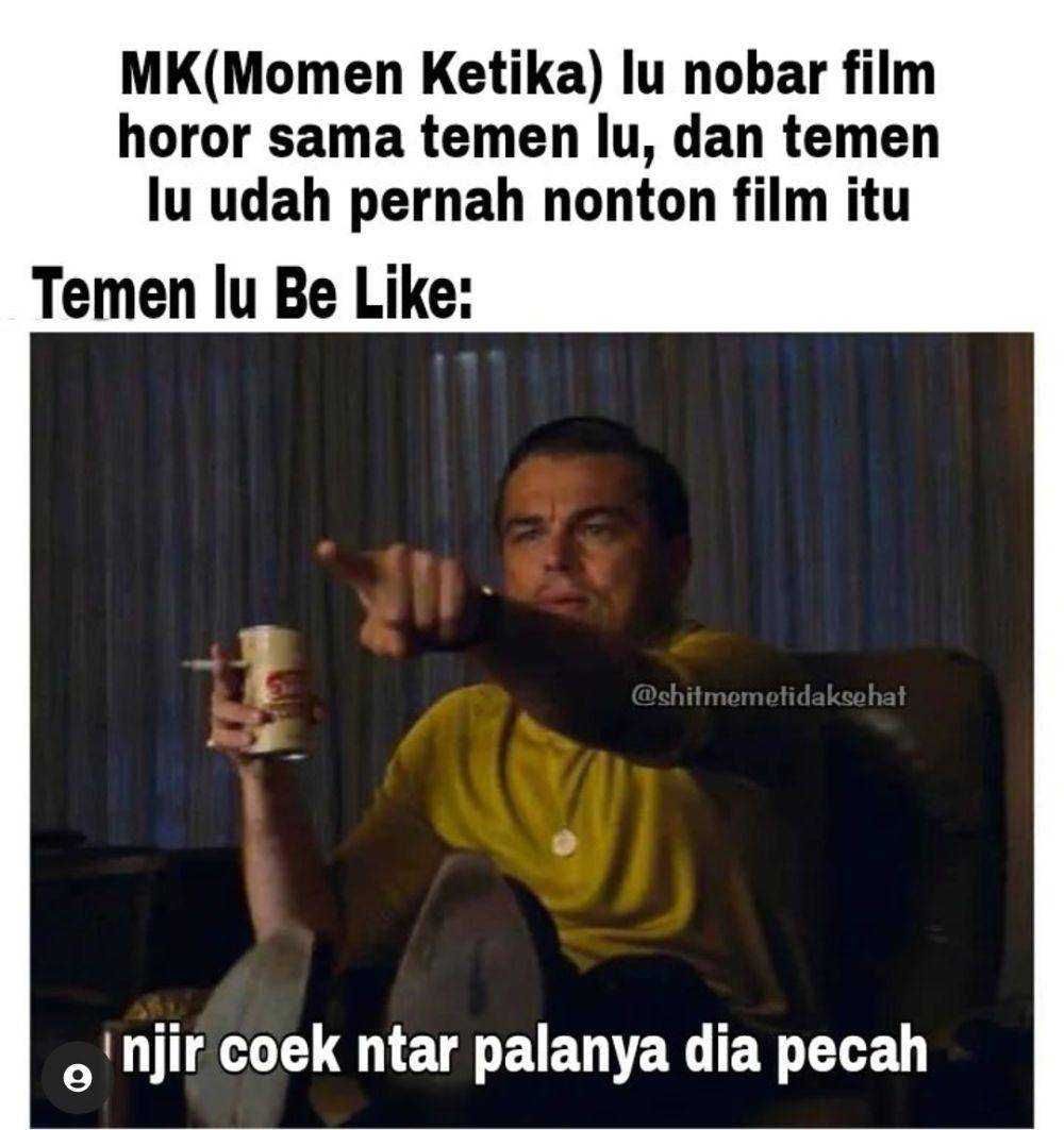 meme bawel saat nonton TV (instagram.com/shitmeme.ts)