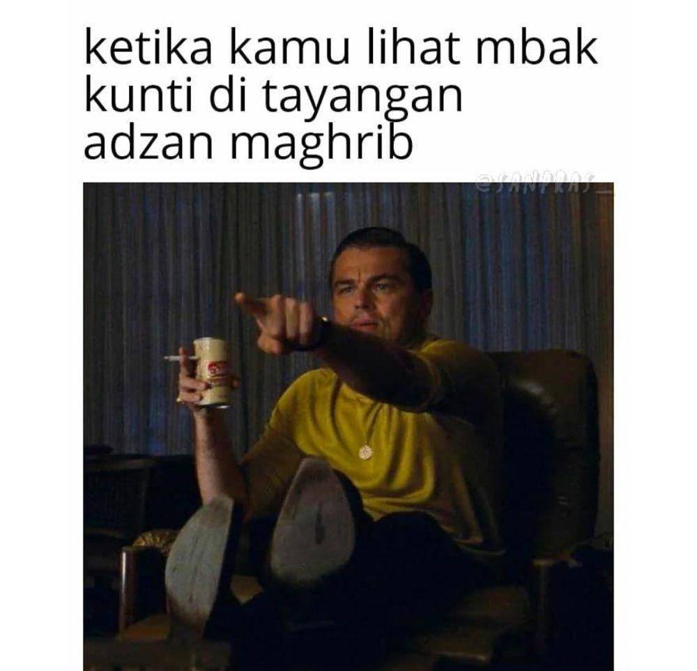 meme bawel saat nonton TV (instagram.com/sanpras_)