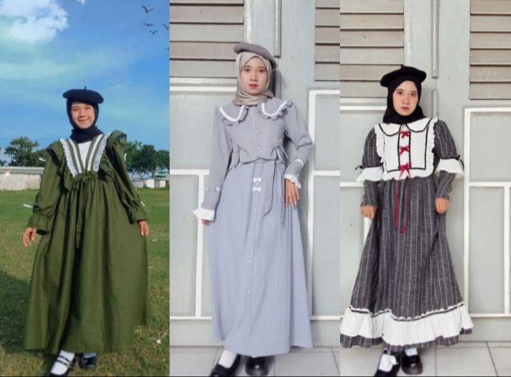 9 Model Gamis Vintage ala Korea dan Eropa, Vibesnya Bak Putri Raja!
