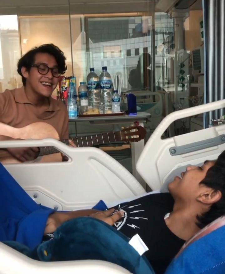 potret Ardhito Pramono jenguk David Ozora (instagram.com/ardhitopramono)