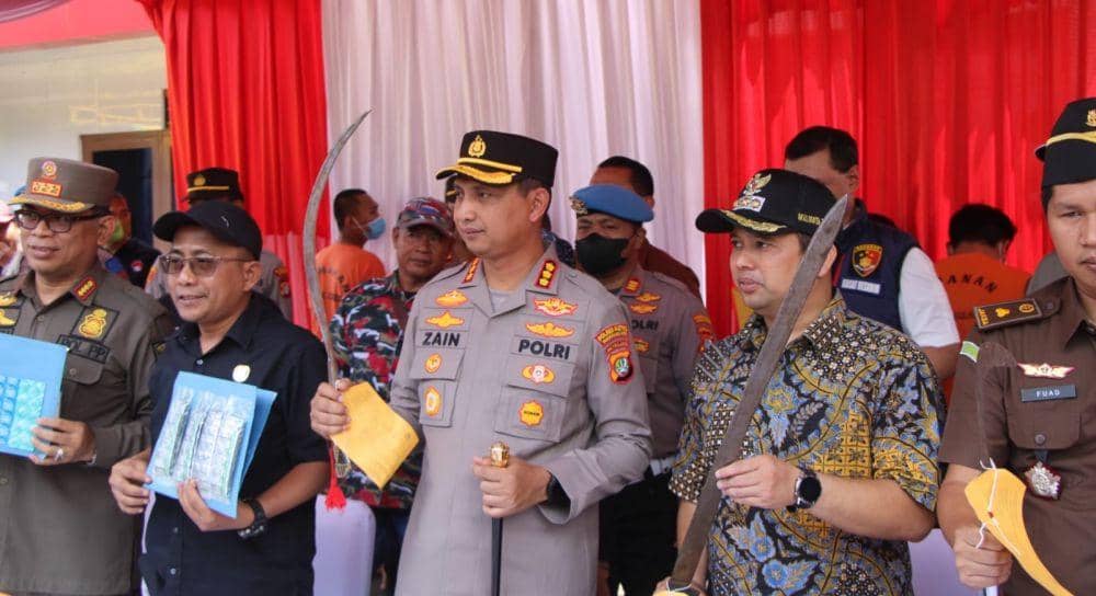 Polisi Sita Senjata Tajam dari 10 Pelaku Tawuran di Tangerang