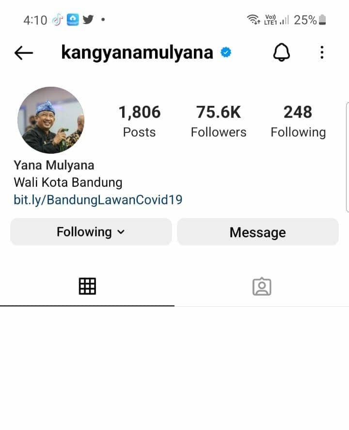 Ditangkap KPK, Akun Instagram Yana Mulayana Dinonaktfikan