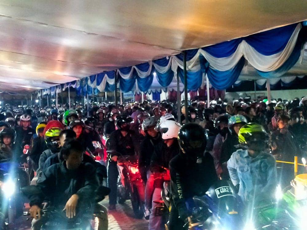 H-5 Lebaran, Pelabuhan Ciwandan Mulai Dipadati Pemudik Motor