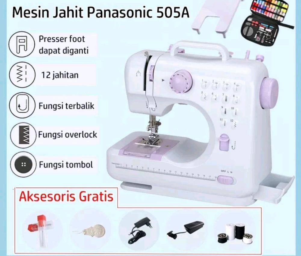 potret mesin jahit Panasonic FHSM-505A (dok. Shopee/riestaofficial)