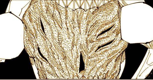 Penampakan mumi yang diduga jasad asli Sukuna ( Dok. Shueisha / Jujutsu Kaisen )