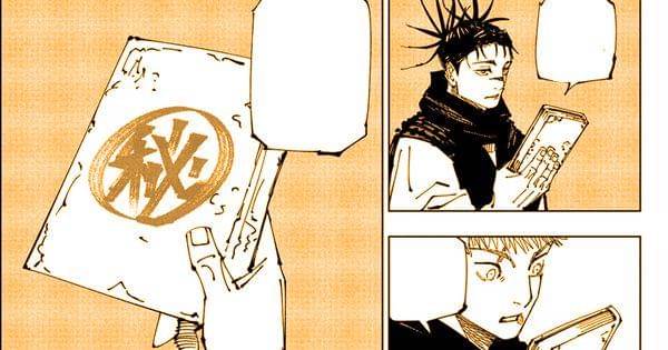 Choso memberikan catatan Yuki pada Yuji ( Dok. Shueisha / Jujutsu Kaisen )