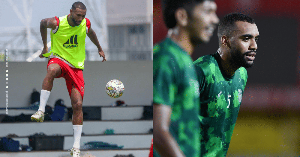 Bek PSM Makassar, Yuran Fernandes - Bek Borneo FC, Julio Cesar. (Kolase Berbagai Sumber)