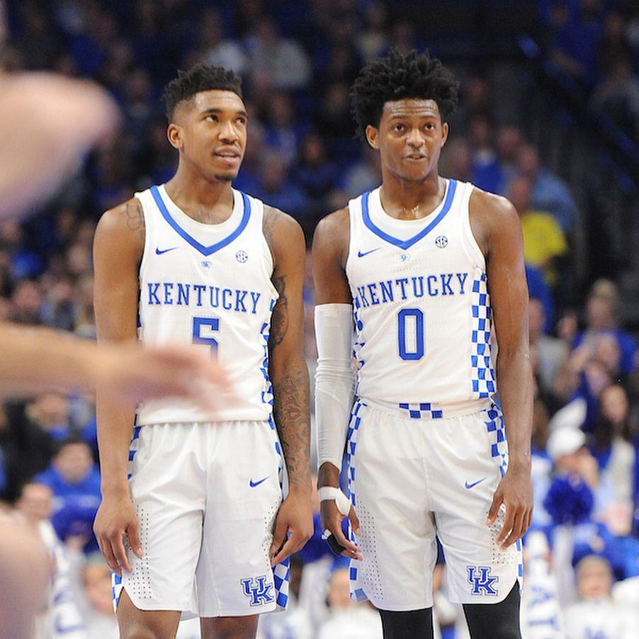 Malik Monk dan De Aaron Fox saat berseragam Kentucky Wildcats. (instagram.com/ahmad_monk)