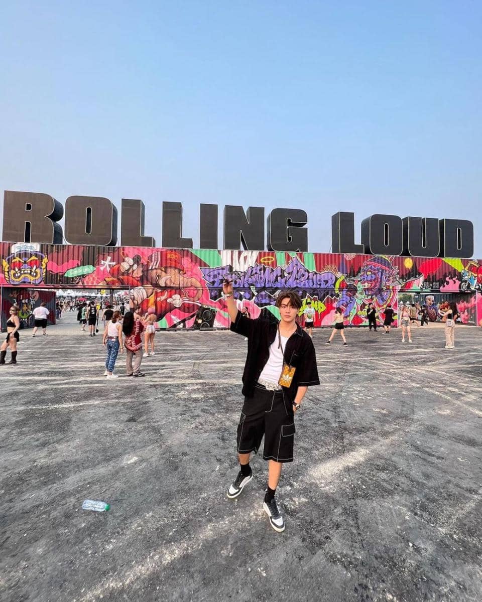 potret Joong Archen di Festival "Rolling Loud Thailand 2023" (instagram.com/chen_rcj)