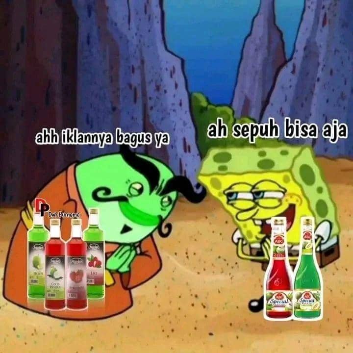 ilustrasi meme akhir puasa (instagram.com/spongebob.tvofficial)