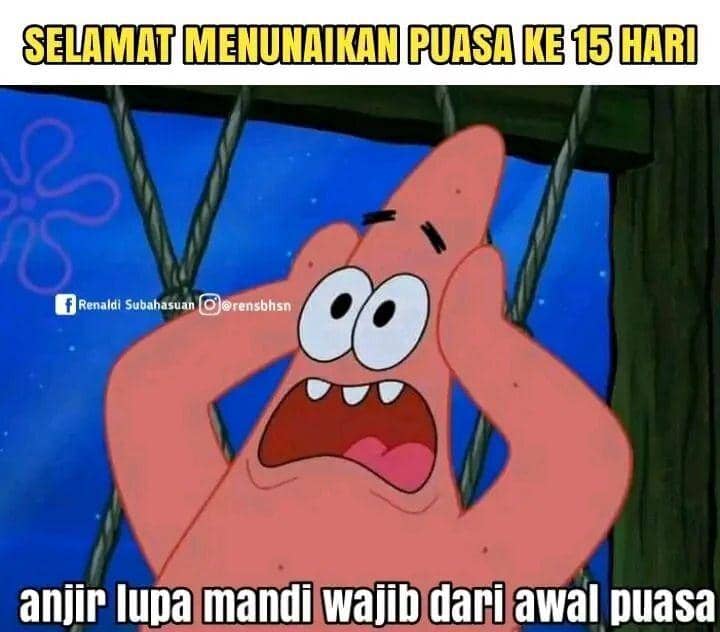 ilustrasi meme akhir puasa (instagram.com/spongebob.tvofficial)