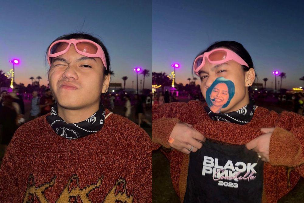 9 Potret Gangga Kusuma Nonton Festival Musik Coachella di California