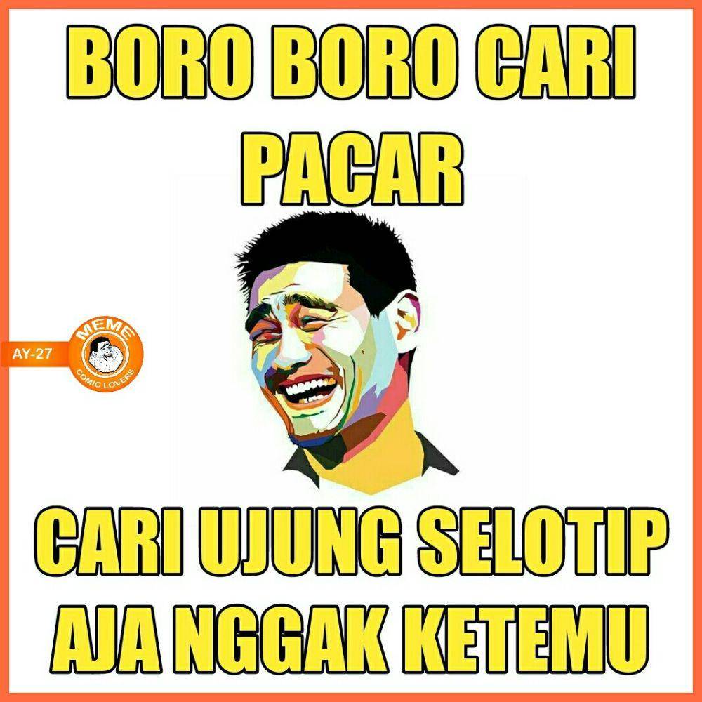 meme ujung selotip toples (facebook.com/memecomiclovers.indonesia)