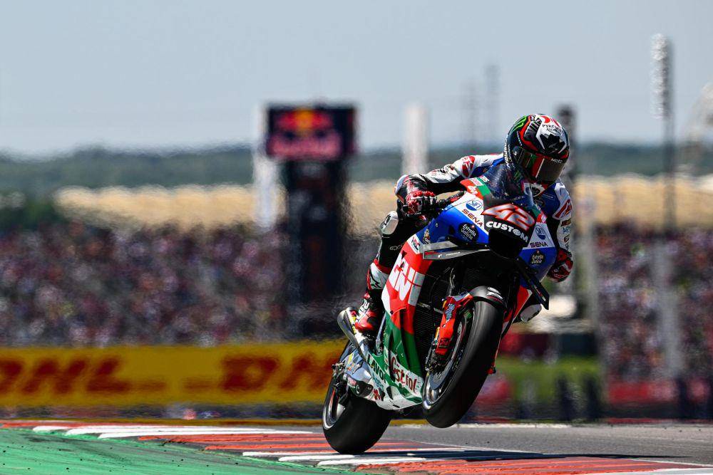 Alex Rins saat menjalani main race GP Amerika 2023. (motogp.com)
