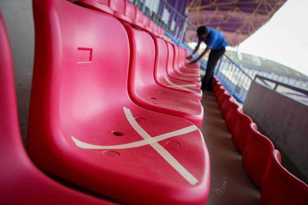 Ilustrasi Stadion dengan fasilitas single seat. (ANTARA FOTO/Fauzan)