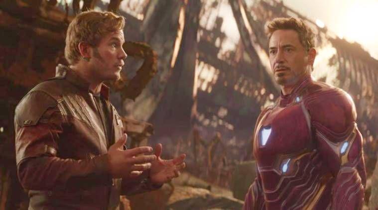 Chris Pratt dan Robert Downey Jr dalam film Avengers: Infinity War. (dok. Marvel Studios/Avengers: Infinity War)