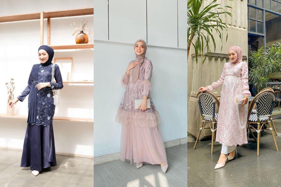 9 Dress Brokat untuk Lebaran ala Selebgram, Stylish saat Idul Fitri