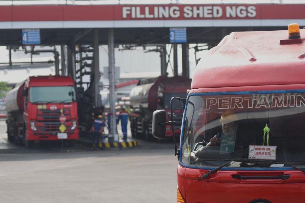Ilustrasi truk tangki pengirim BBM Pertamina. (Dok. Pertamina)