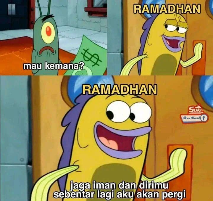 ilustrasi meme akhir puasa (instagram.com/spongebob.tvofficial)