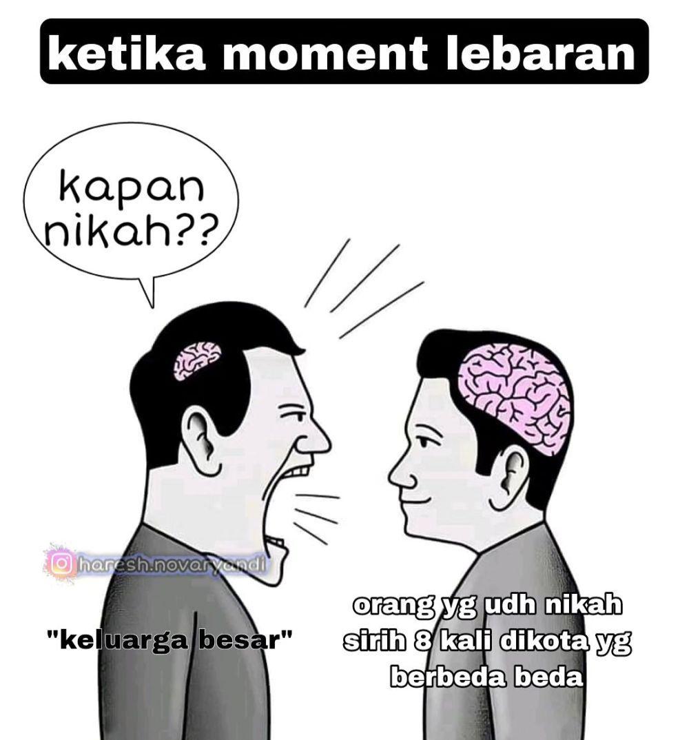 meme orang emosi vs sabar (instagram.com/haresh.novaryandi)