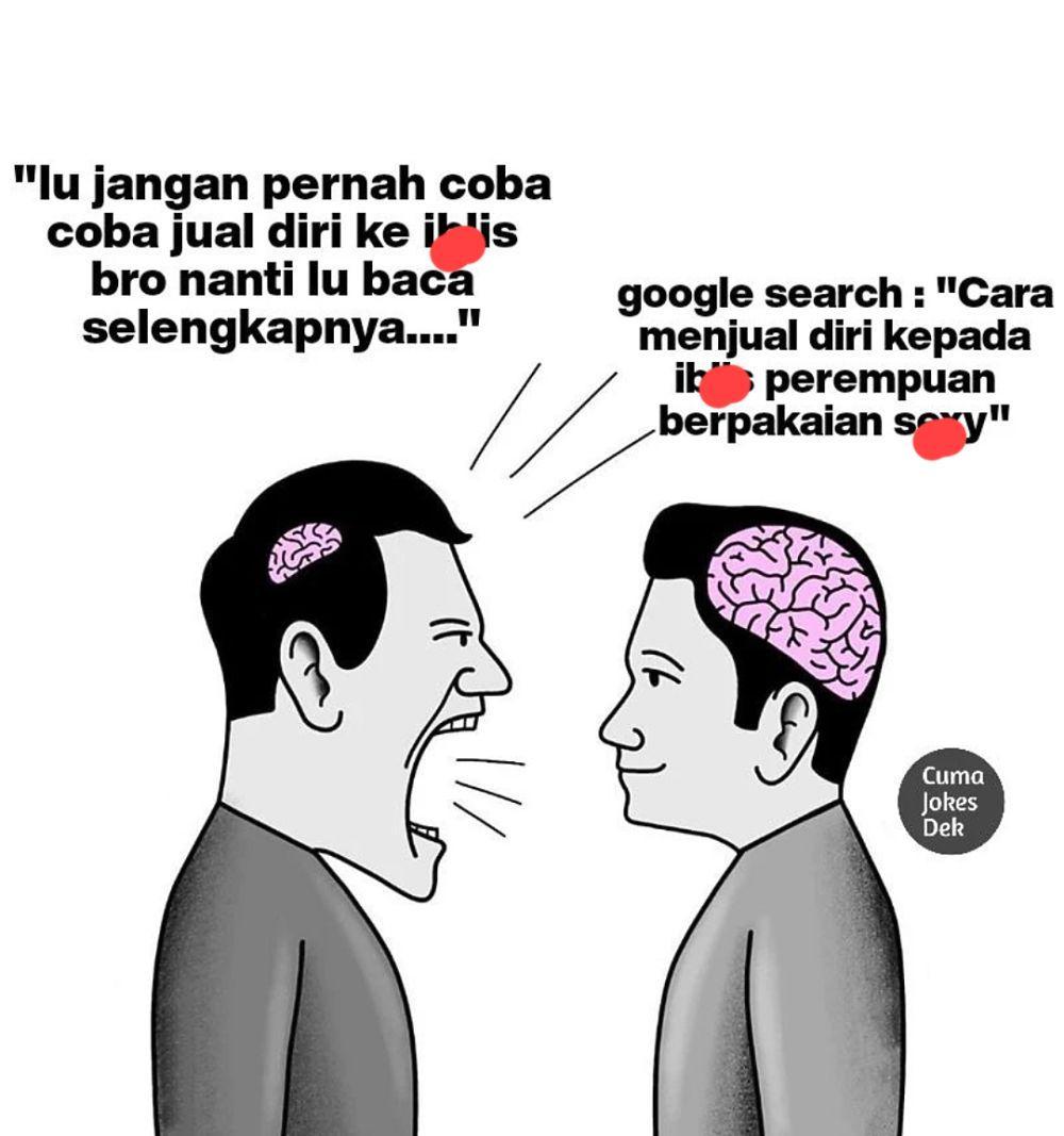 meme orang emosi vs sabar (instagram.com/cuma.jokes.dek)
