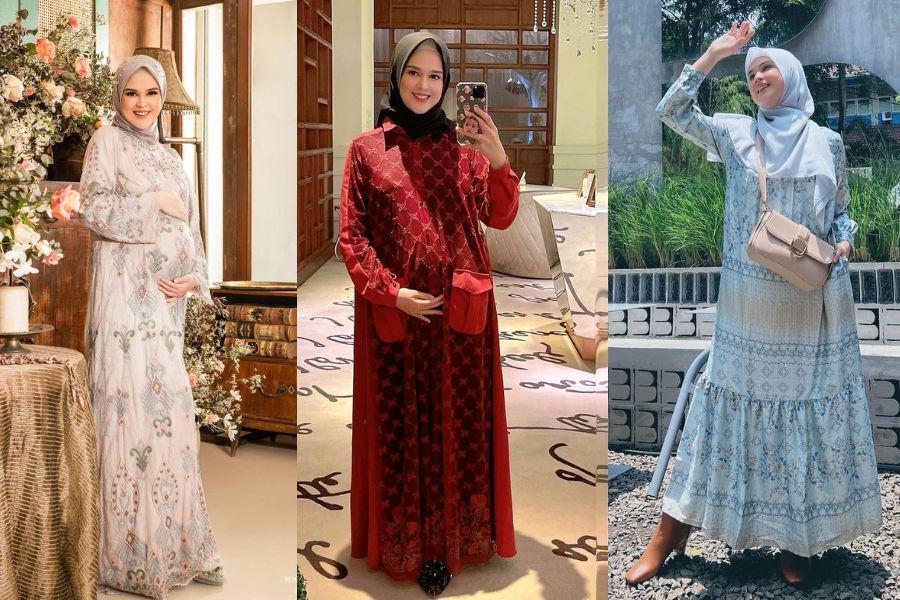 9 Outfit Lebaran dengan Gamis ala Cut Meyriska, Pasti Curi Atensi!