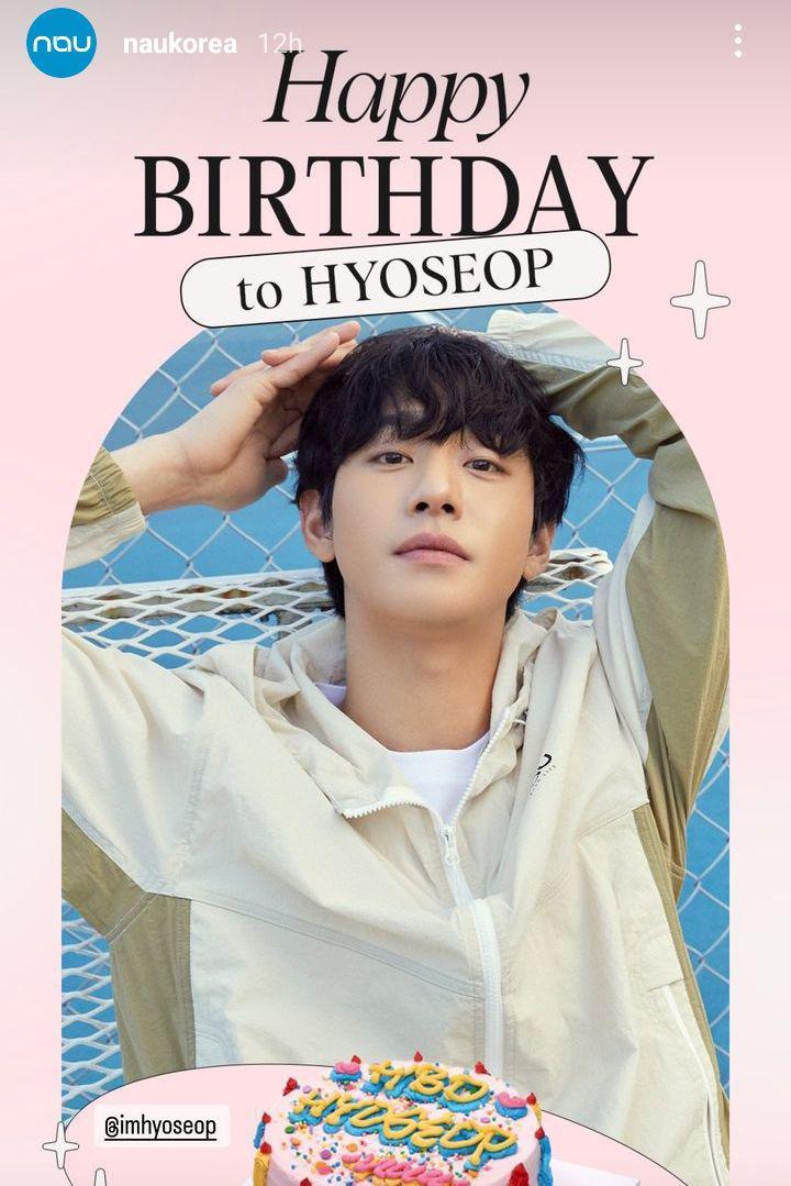 poster ulang tahun Ahn Hyo Seop dari nau Korea (instagram.com/naukorea)