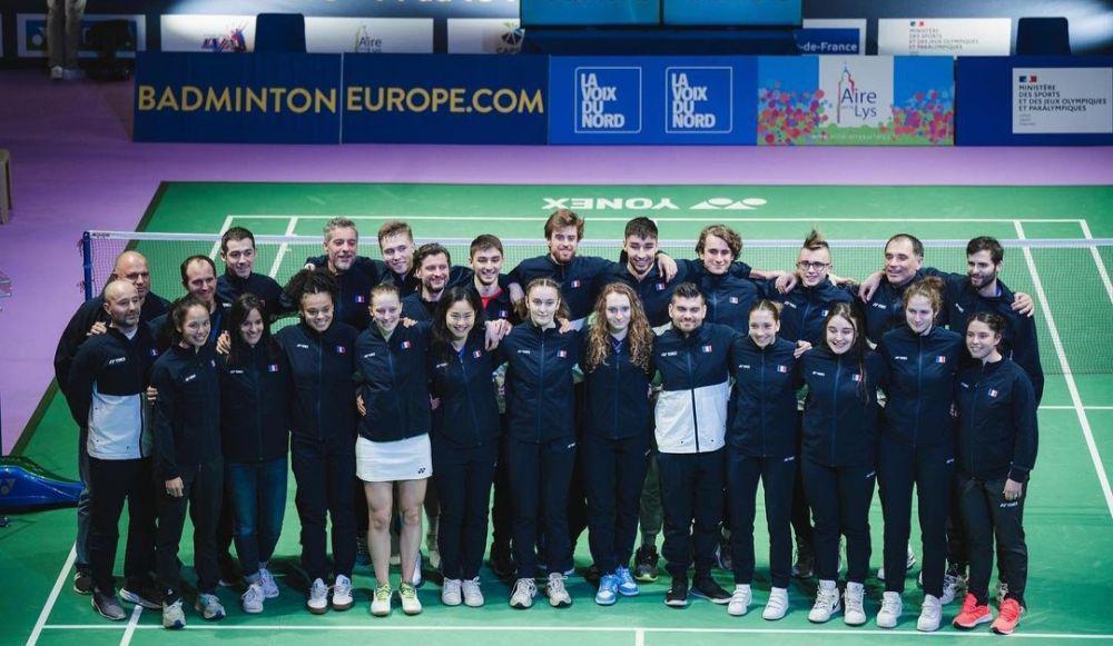 Skuad badminton Prancis (instagram.com/toma_junior_popov)