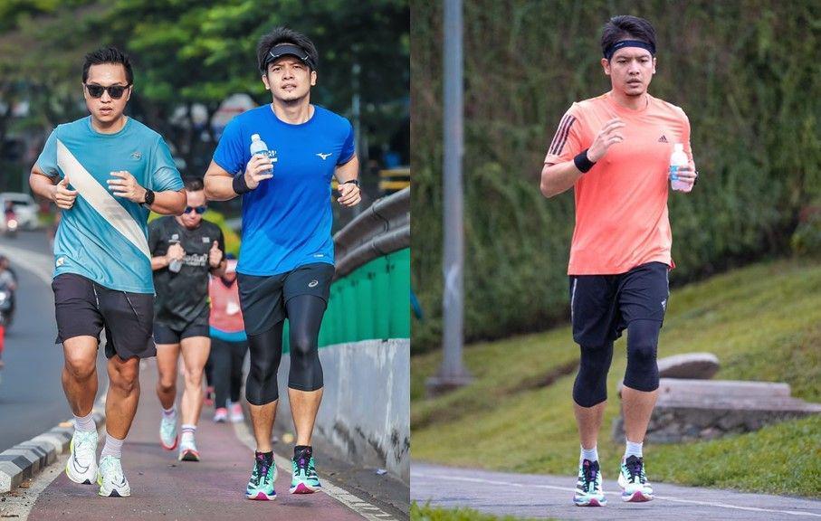 9 Potret Dimas Seto saat Maraton, Olahraga yang Utama!