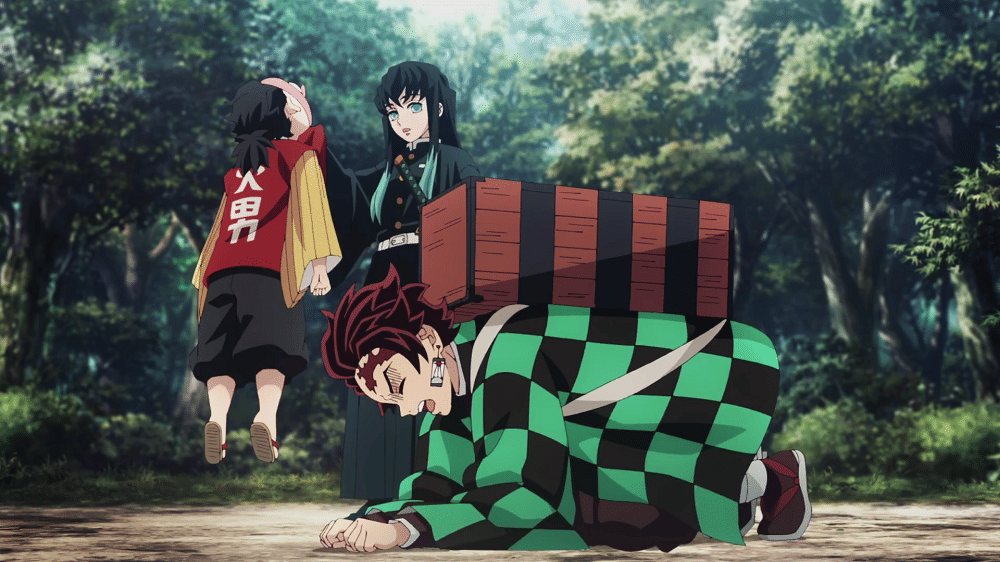 Tokito menyerang Tanjiro (dok. Ufotable/ Kimetsu no Yaiba Swordsmith Village Arc)