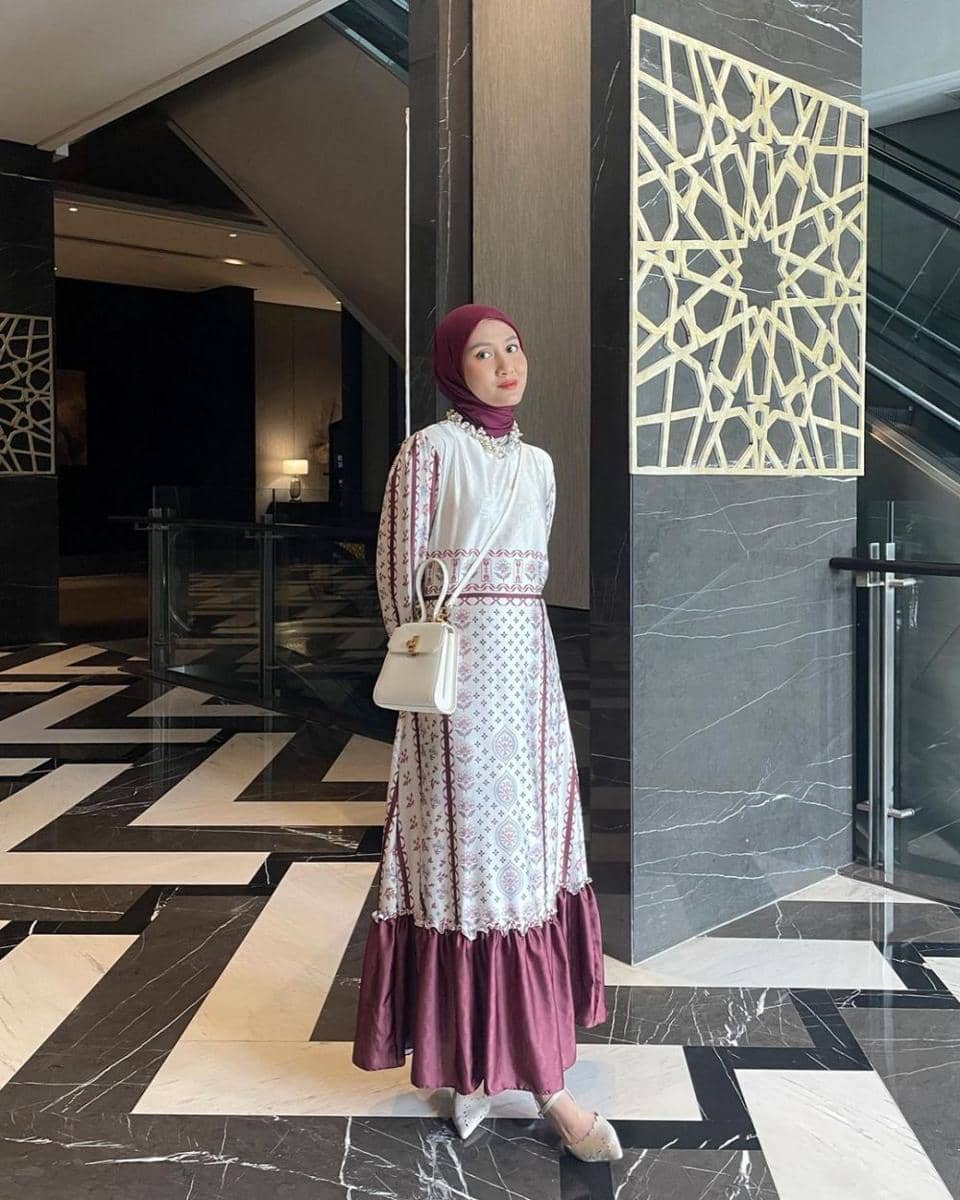 inspirasi outfit lebaran ala selebgram Inas Rana (instagram.com/inasrana)