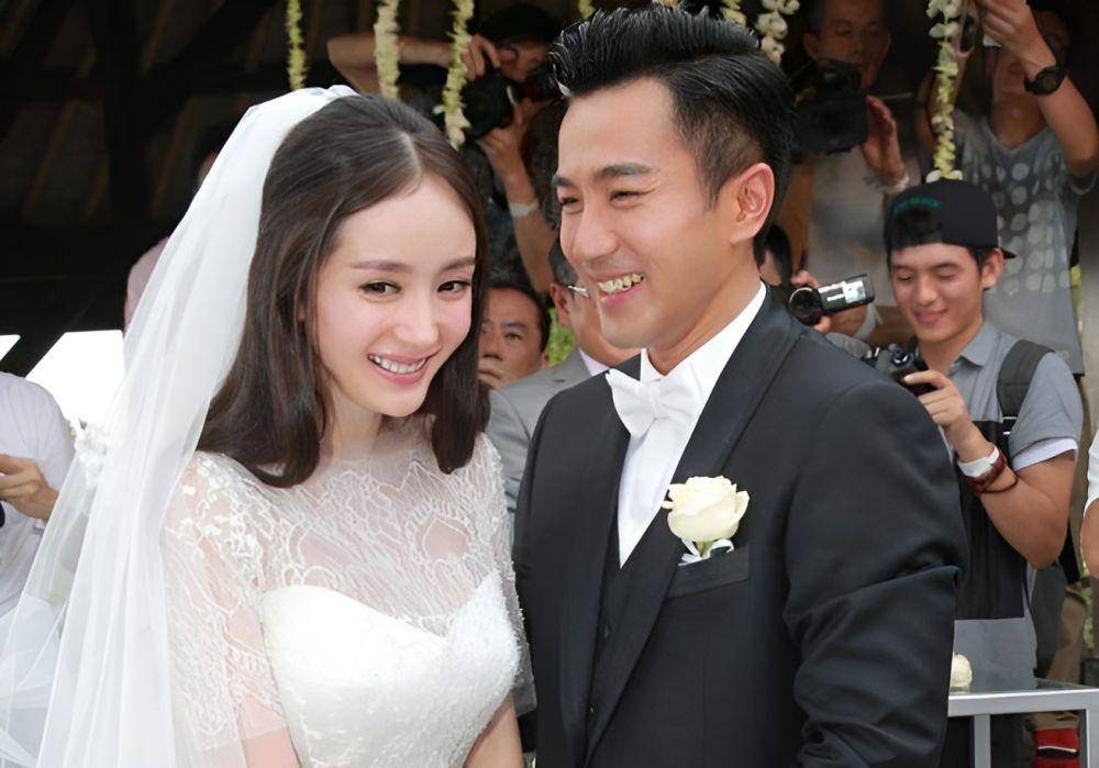 potret pernikahan Yang Mi dan Hawick Lau (twitter.com/tvseriesofficia))