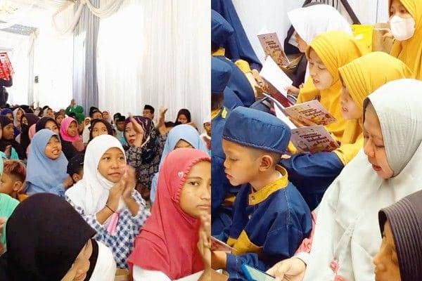 potret Via Vallen adakan istigasah dan buka puasa bersama dengan sahabat kecil (instagram.com/viavallen)