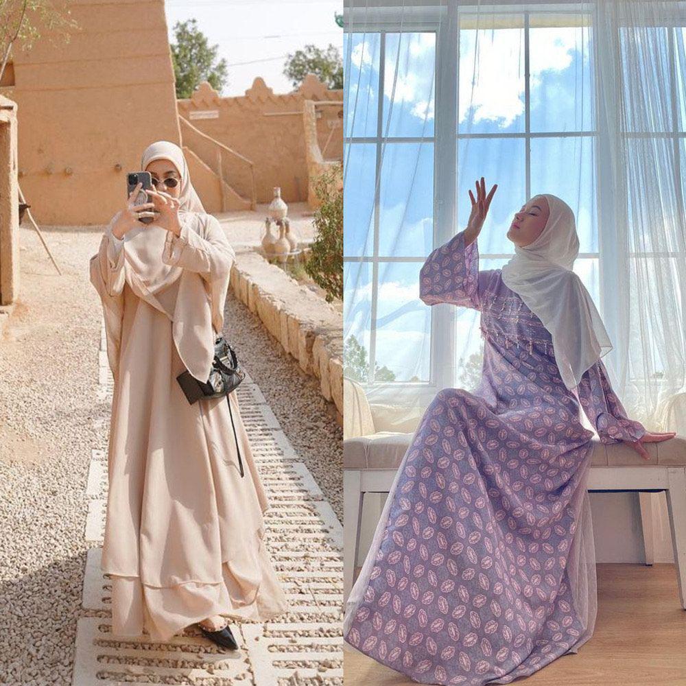 Anggun, Ini 9 Rekomendasi OOTD Dress ala Dinda Hauw untuk Lebaran