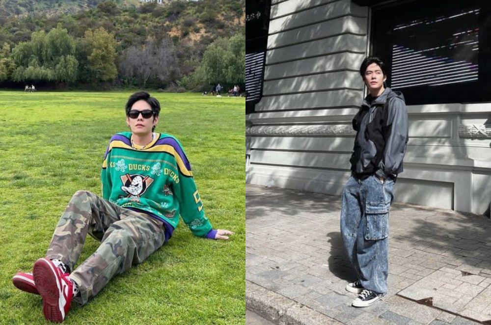 10 Inspirasi Outift Traveling ala Aktor Nodt Nutthasid, Anti Boring!