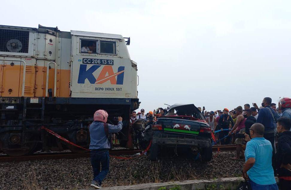 Bapak dan anak di Lamongan meninggal tertabrak kereta api. Dok Istimewa