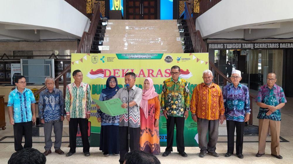 Kelurahan di Banjarmasin Deklarasi Stop Kebiasaan BAB ke Sungai