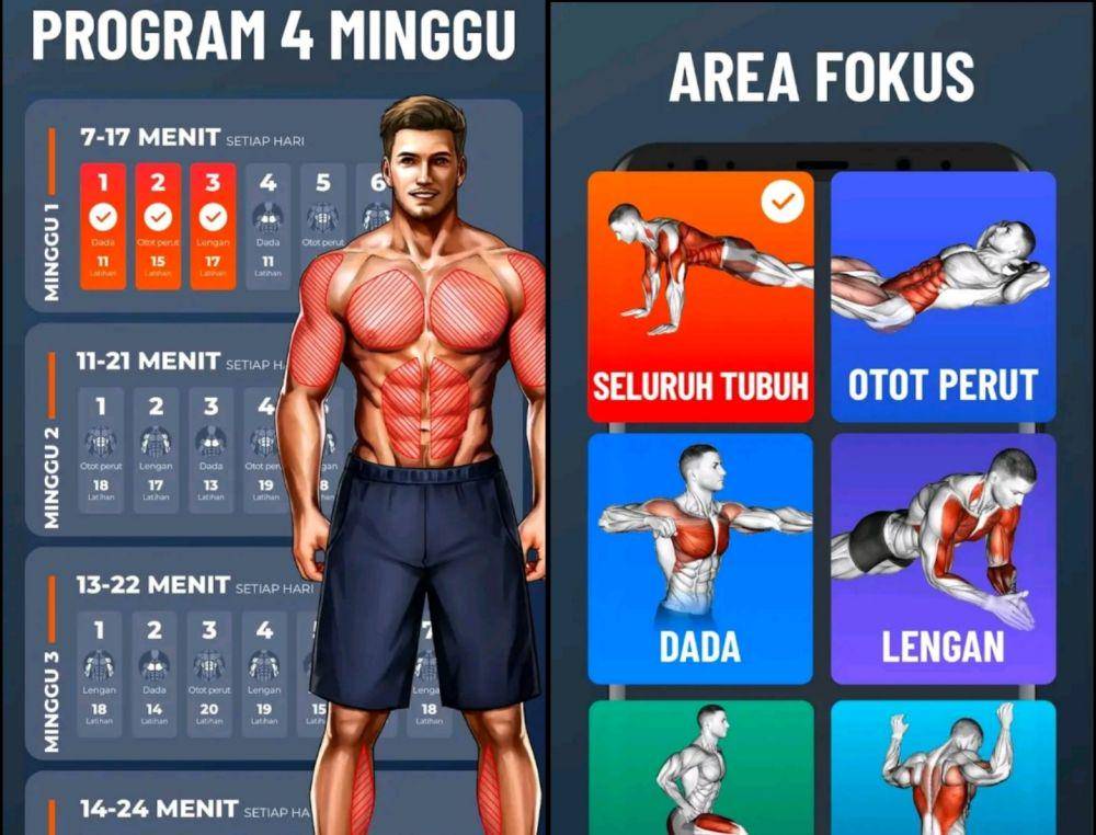 potret aplikasi Latihan Rumahan (dok. Leap Fitness Group/Latihan Rumahan)