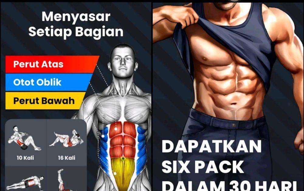 potret aplikasi Sixpack Dalam 30 Hari (dok. Leap Fitness Group/Sixpack Dalam 30 Hari)