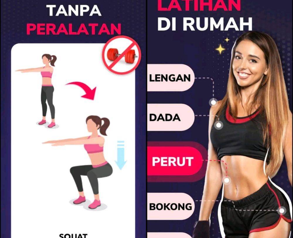 potret aplikasi Menurunkan Berat Badan Wanita (dok. Leap Fitness Group/Menurunkan Berat Badan Wanita)